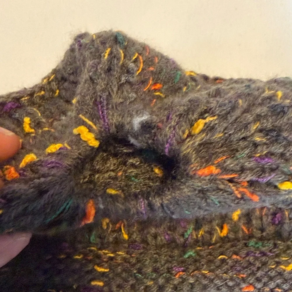 BNB Heaven Knit Beanie with hole on top for pony. New Never Worn